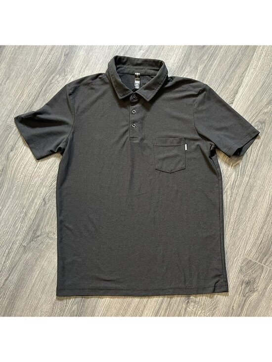 Vuori Other - Vuori Ace Polo Shirt Mens M Gray Knit Pocket Performance Casual Golf Stretch
